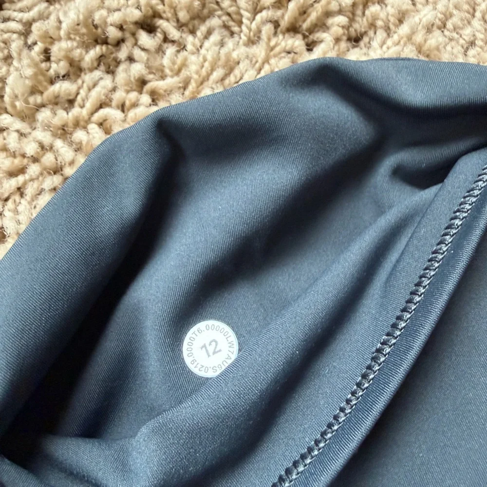 lululemon athletica High-Rise Athletic Shorts - Charcoal gray size 12 - Picture 3 of 4